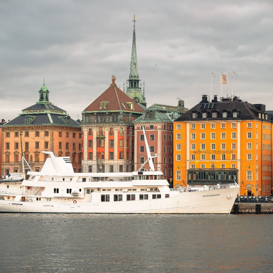 Stockholm stockholm gamla stan och båt